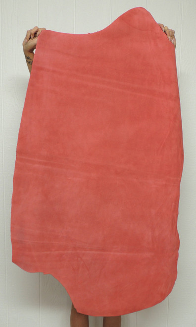 PINK Cowhide Leather for Bags Totes Moccasins Cases Handbags Costumes Inlays Journals 1-4