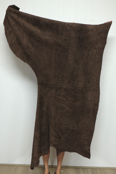 CHOCOLATE BUFFALO CALF Leather Hide for Native American SASS SCA LARP Crafts Moccasins Bags  Buckskin Clothing Scabbards Quivers 1-3