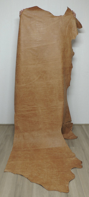 GATOR PRINT Cowhide Leather for Handbags Journal Covers Clothing Upholstery Crafts Inlays 5-47