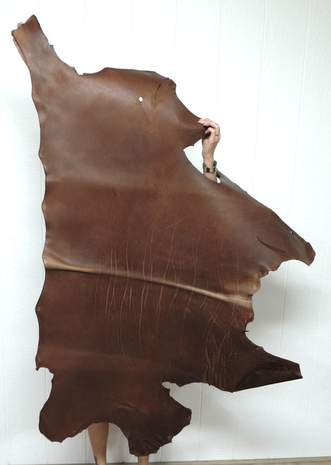 5-6 oz. VEG TAN CALF Leather Hide for Wallets Cases Belts Straps Quivers Sheaths Journals 5-9