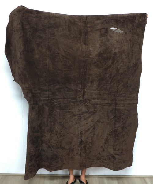 CHOCOLATE BUFFALO CALF Leather Hide for Native American SASS SCA LARP Crafts Moccasins Bags  Buckskin Clothing Scabbards Quivers 1-6