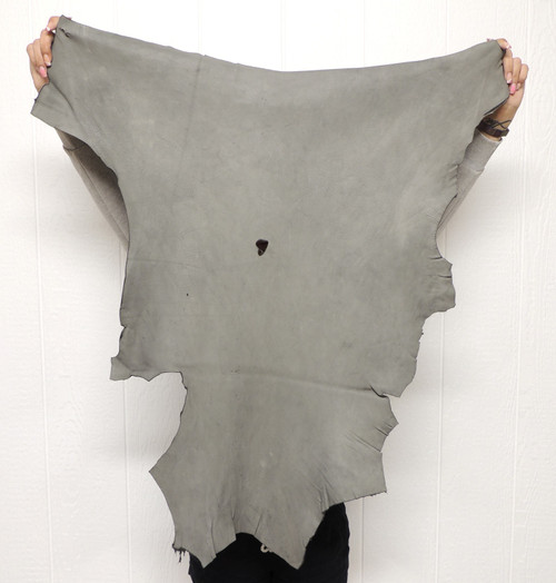 Full Grain GRAY DEERSKIN Leather Hide for Native American Crafts Buckskin Clothing Bags SASS SCA Cosplay LARP Costumes Laces Taxidermy  2-72
