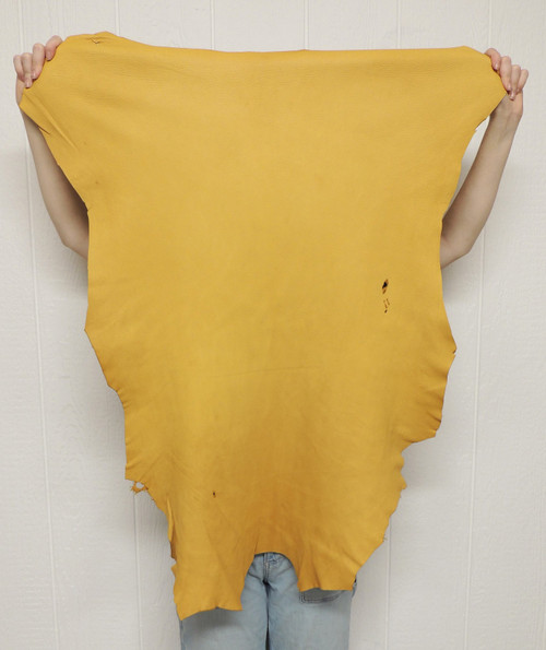 Full Grain HONEY DEERSKIN Leather Hide for Native American Crafts Buckskin Clothing Bags SASS SCA Cosplay LARP Costumes Laces Taxidermy  4-37