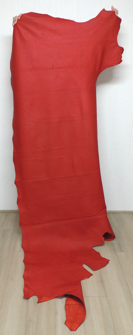 RED Cowhide Leather for Purses Upholstery Crafts Laces  6-54
