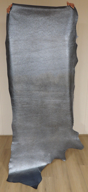 METALLIC BLUE Cowhide Leather for Purses Chaps Wallets Bracelets Earrings Journal Covers Crafts Upholstery 5-73