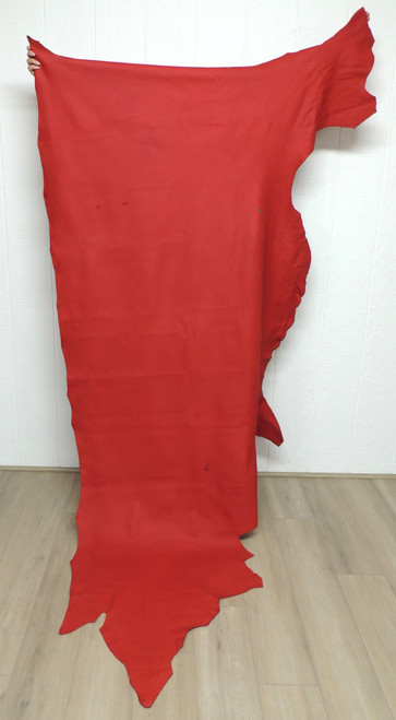 RED Cowhide Leather for Purses Upholstery Crafts Laces  6-57