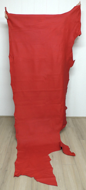 RED Cowhide Leather for Purses Upholstery Crafts Laces  6-58