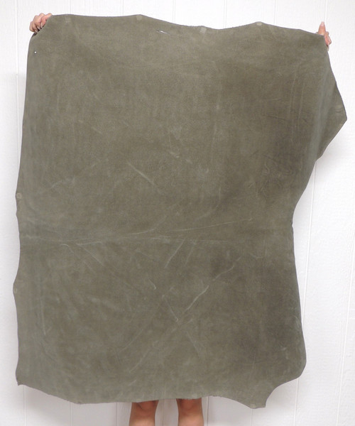 ELEPHANT GRAY CALF Leather Hide for Native American SASS SCA LARP Crafts Moccasins Bags  Buckskin Gear Scabbards Quivers Aprons 1-5