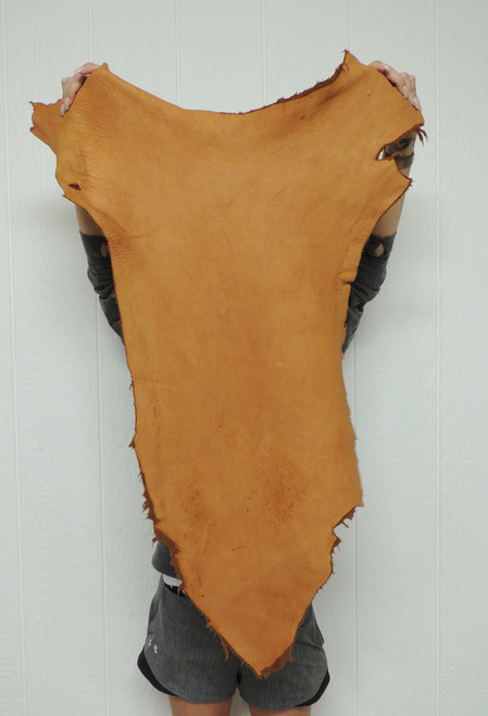 6-7 oz. Full Grain ELK Leather Hide for Native American SASS Cowboy Crafts Moccasins Buckskins Pouches Indian Art Laces Taxidermy ep-5