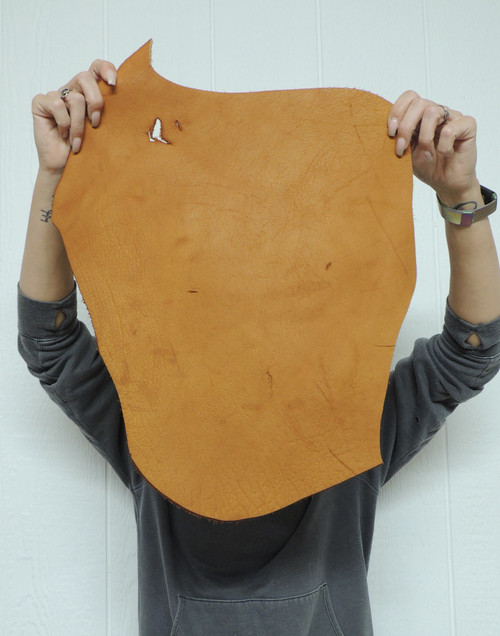 6-8 oz. Full Grain Buffalo Bison Leather Hide for Native American SASS Cowboy Crafts Moccasins Buckskins LARP  SCA Cosplay Costumes  17-24