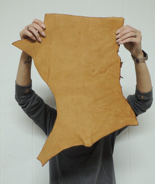 9-11 oz. Full Grain Buffalo Bison Leather Hide for Native American SASS Cowboy Crafts Moccasins Buckskins LARP  SCA Cosplay Costumes  17-31