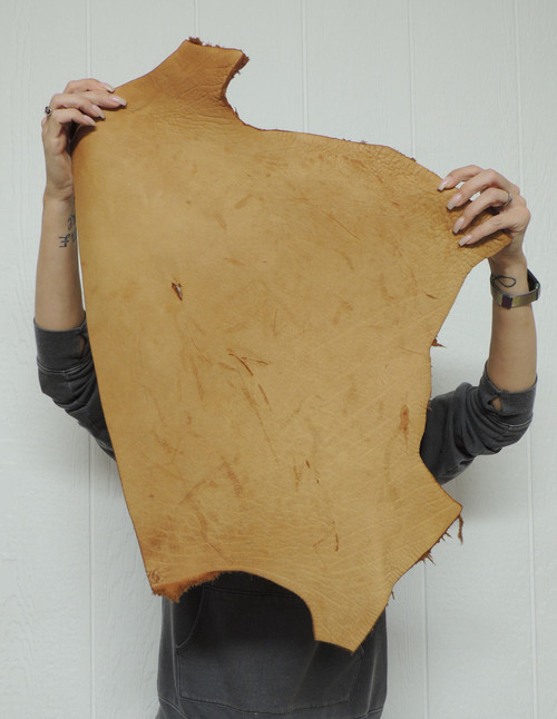 10-12 oz. Full Grain Buffalo Bison Leather Hide for Native American SASS Cowboy Crafts Moccasins Buckskins LARP  SCA Cosplay Costumes  17-39