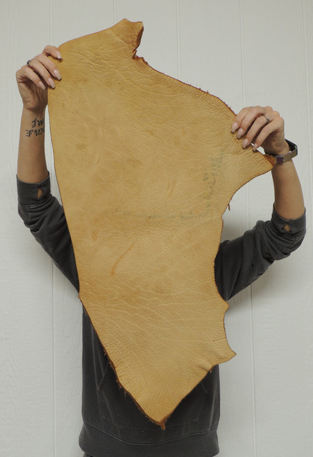 11-13 oz. Full Grain Buffalo Bison Leather Hide for Native American SASS Cowboy Crafts Moccasins Buckskins LARP  SCA Cosplay Costumes  17-32