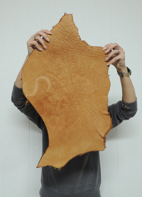 12-14 oz. Full Grain Buffalo Bison Leather Hide for Native American SASS Cowboy Crafts Moccasins Buckskins LARP  SCA Cosplay Costumes  17-23