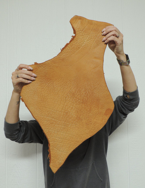 13-14 oz. Full Grain Buffalo Bison Leather Hide for Native American SASS Cowboy Crafts Moccasins Buckskins LARP  SCA Cosplay Costumes  17-22