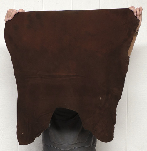 3-4 oz. CHOCOLATE DEERSKIN Leather Hide for Native American SASS Western Crafts Buckskins Cosplay LARP Costumes Laces Medicine Bags Taxidermy Deer Antler Mounts 2-6