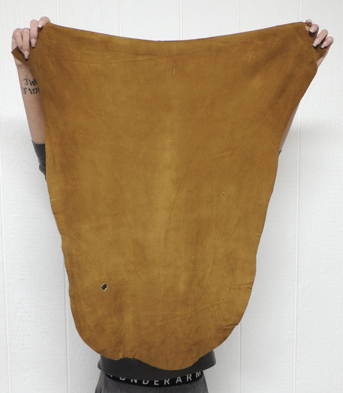 TOBACCO DEERSKIN Leather Hide for Native American Crafts Buckskins Cosplay LARP Costumes Laces Medicine Bags 1-4