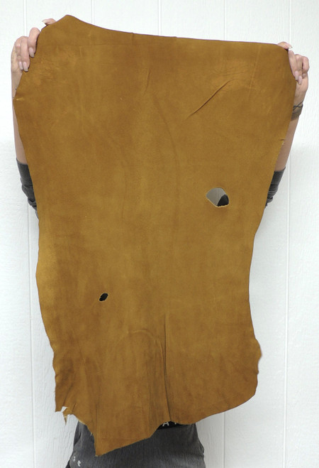 TOBACCO DEERSKIN Leather Hide for Native American Crafts Buckskins Cosplay LARP Costumes Laces Medicine Bags 1-30