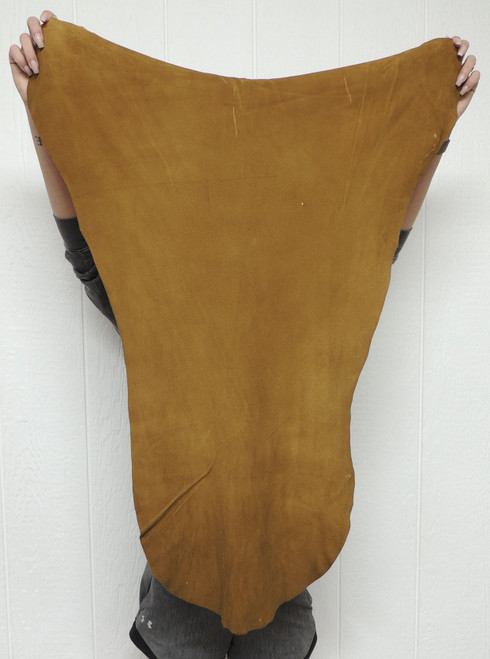 TOBACCO DEERSKIN Leather Hide for Native American Crafts Buckskins Cosplay LARP Costumes Laces Medicine Bags 1-2
