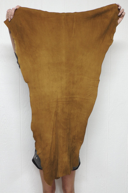 TOBACCO DEERSKIN Leather Hide for Native American Crafts Buckskins Cosplay LARP Costumes Laces Medicine Bags 1-3