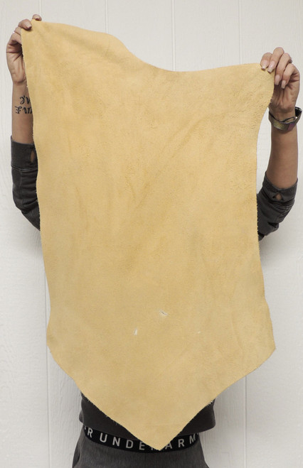 4-6 oz. BRAINTAN Buffalo Bison Leather Hide for Native American SASS Cowboy Crafts Moccasins Buckskins SCA LARP Cosplay Costumes 2-74