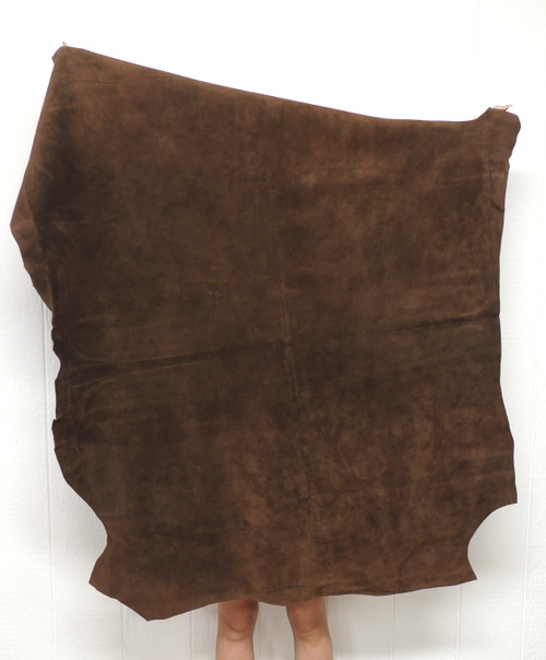 CHOCOLATE BUFFALO CALF Leather Hide for Native American SASS SCA LARP Crafts Moccasins Bags  Buckskin Clothing Scabbards Quivers 1-19