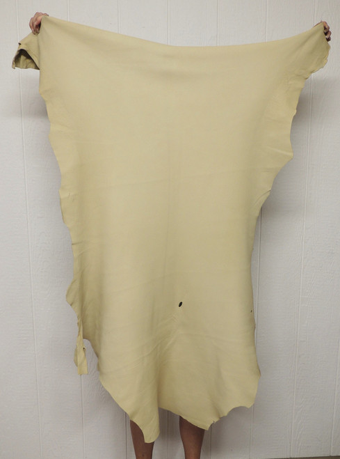 11.5 SF   XL CREAM Buckskin Leather Hide for Native American SCA SASS LARP Crafts Regalia Leather Laces Cosplay Costumes Bags Antler Mounts Taxidermy  1-9