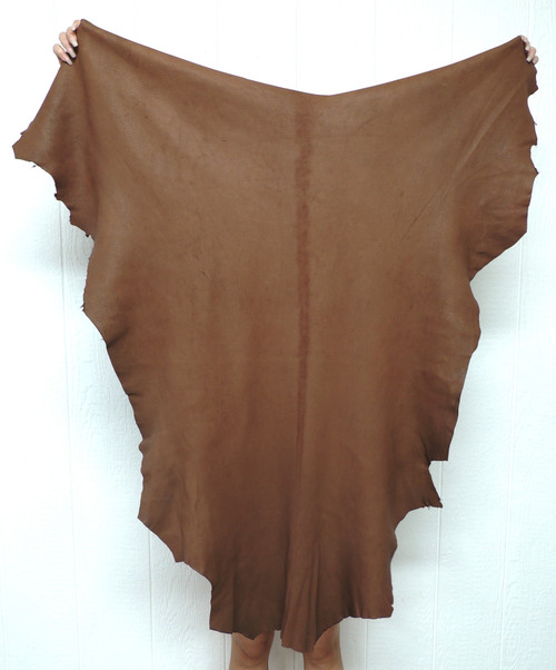 Deerskin Leather - Full Grain - Chocolate - 2-3 oz. - 10.25 Square Feet  (Hide #deer7-20)