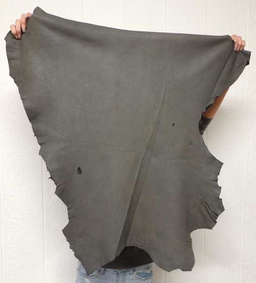 Full Grain GRAY DEERSKIN Leather Hide for Native American Crafts Buckskin Clothing Bags SASS SCA Cosplay LARP Costumes Laces Taxidermy  7-24