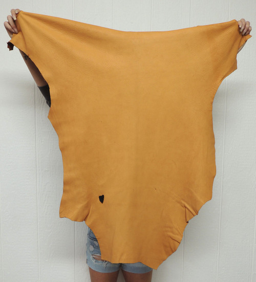 Full Grain RUST DEERSKIN Leather Hide for Native American Crafts Buckskin Clothing Bags SASS SCA Cosplay LARP Costumes Laces Taxidermy  7-19