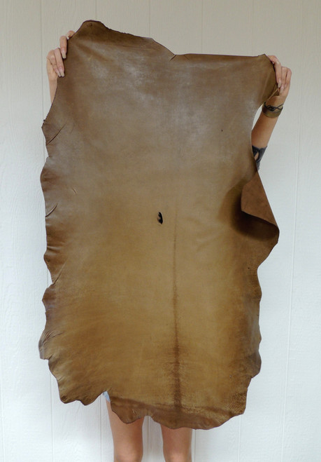 Buckskin Leather - Grain - Old West - 2.0-2.25 oz. - 7.5 Square Feet (Hide #1-76)