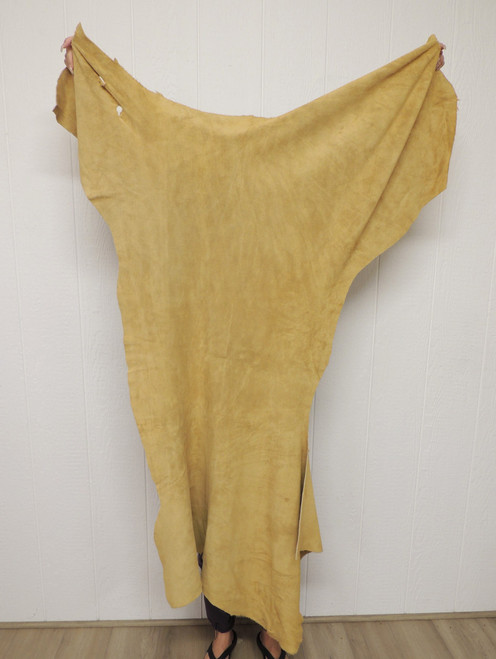 4-5 oz. BRAINTAN BUFFALO CALF Leather Hide for Native American SASS SCA LARP Crafts Moccasins Bags  Buckskin Clothing Scabbards Quivers 1-17