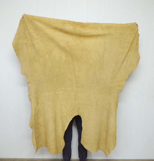 4-5 oz. BRAINTAN BUFFALO CALF Leather Hide for Native American SASS SCA LARP Crafts Moccasins Bags  Buckskin Clothing Scabbards Quivers 1-25