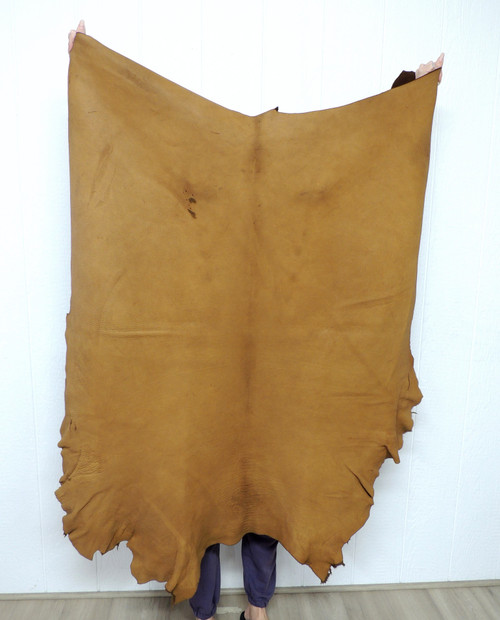 7-8 oz. SADDLEBUFFALO CALF Leather Hide for Native American SASS SCA LARP Crafts Moccasins Bags  Buckskin Clothing Scabbards Quivers 9-9