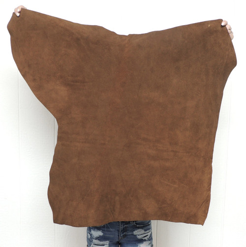 4-5 oz. SADDLE Buffalo Bison Leather Hide for Native American SASS Cowboy Crafts Moccasins Buckskins SCA LARP Cosplay Costumes (Hide #2-16)