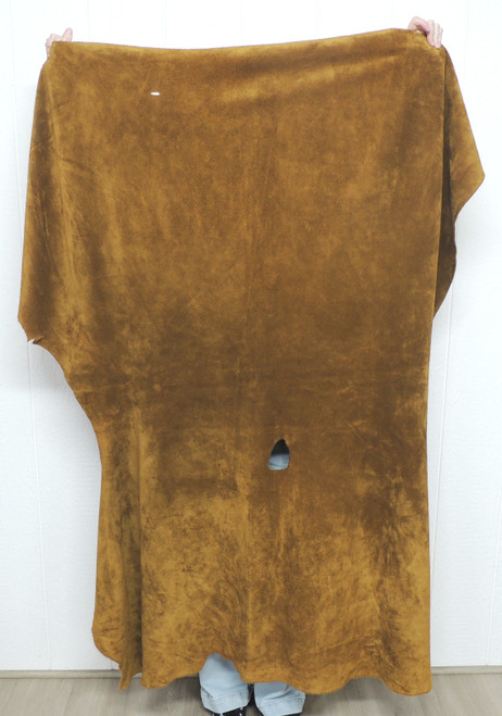 Buffalo Calf Leather - Suede Split - Tobacco - 4-5 oz. - 27.5 Square Feet (Hide #1-13)