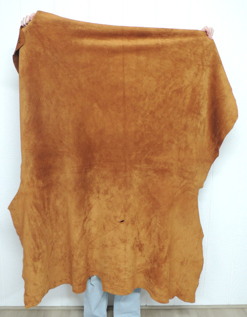 Buffalo Calf Leather - Suede Split - Acorn - 4-5 oz. - 25.5 Square Feet (Hide #1-9)