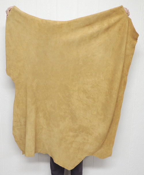 Buffalo Calf Leather - Suede Split - Braintan - 4-5 oz. - 18.75 Square Feet (Hide #2-14)