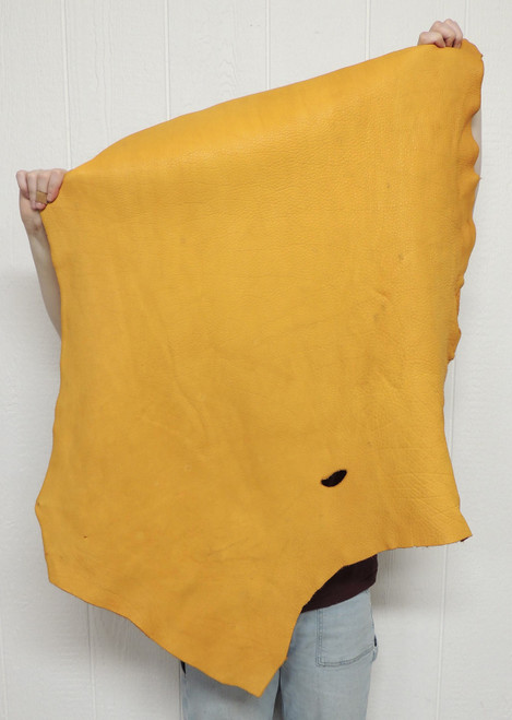 Buffalo Leather - Full Grain - Gold - 6-7 oz. - 8.0 Square Feet (Hide #1-19)