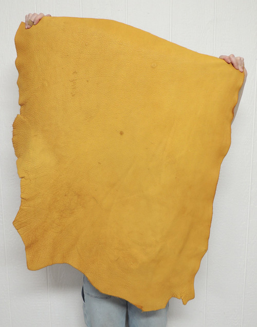 Buffalo Leather - Full Grain - Gold - 6-7 oz. - 8.5 Square Feet (Hide #1-18)