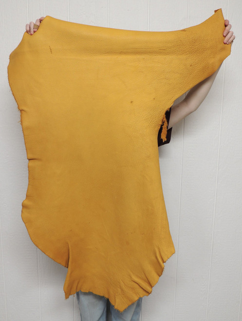 Buffalo Leather - Full Grain - Gold - 5-6 oz. - 10.75 Square Feet (Hide #1-14)