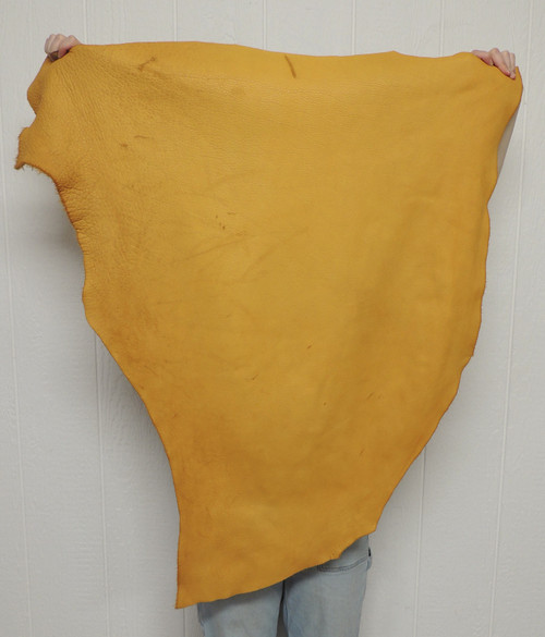 Buffalo Leather - Full Grain - Gold - 5-6 oz. - 9.0 Square Feet (Hide #1-5)