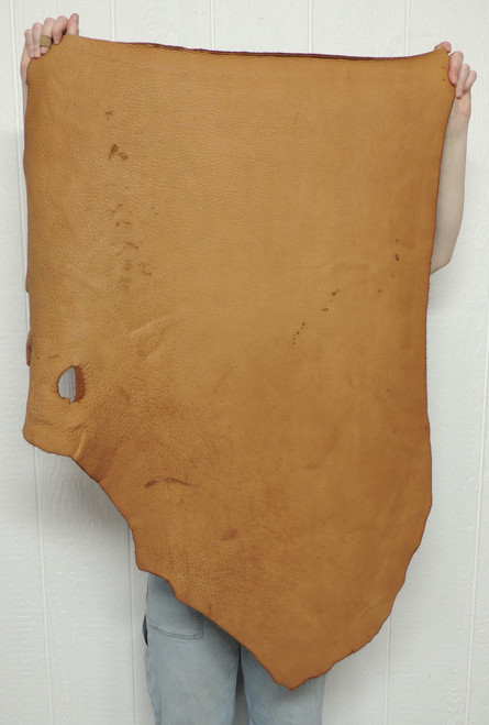 Buffalo Leather - Full Grain - Acorn Brown - 6-7 oz. - 8.0 Square Feet (Hide #1-39)