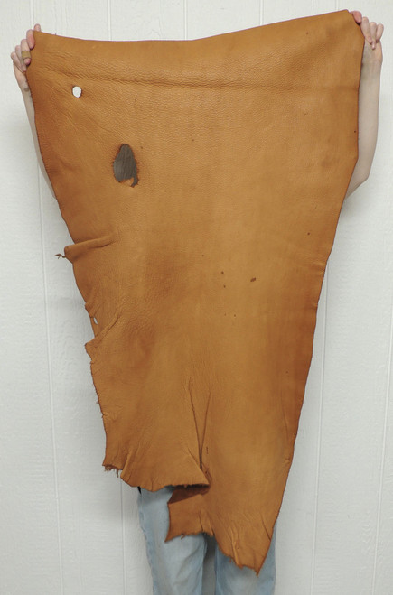Buffalo Leather - Full Grain - Acorn Brown - 5-6 oz. - 8.5 Square Feet (Hide #1-41)