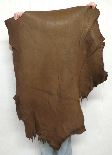 Buffalo Leather - Full Grain - Saddle Brown - 5-6 oz. - 10.0 Square Feet (Hide #1-20)