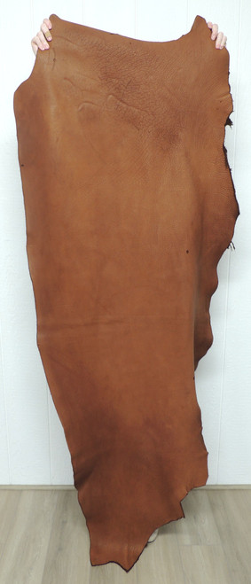 Buffalo Leather - Full Grain - Alder Brown - 6-7 oz. - 15.5 Square Feet (Hide #1-159)