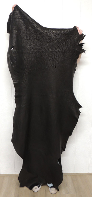 Buffalo Leather - Full Grain - Black - 5-7 oz. - 19.75 Square Feet (Hide #1-153)
