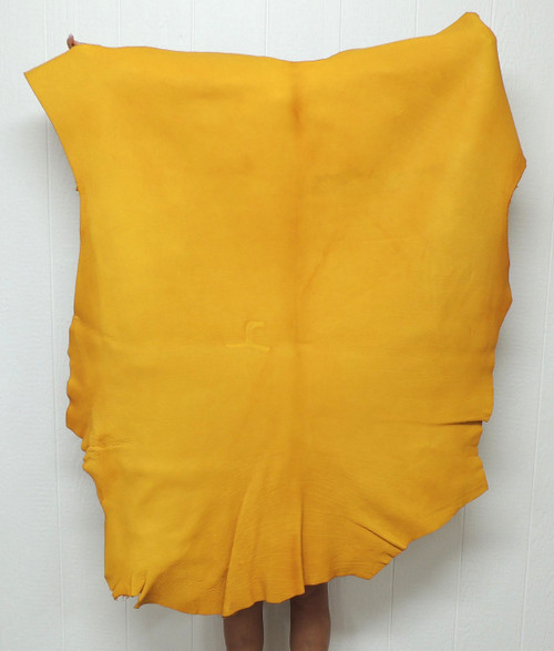 Buffalo Calf Leather - Full Grain - Gold - 7-8 oz. - 17.5 Square Feet (Hide #4-33)