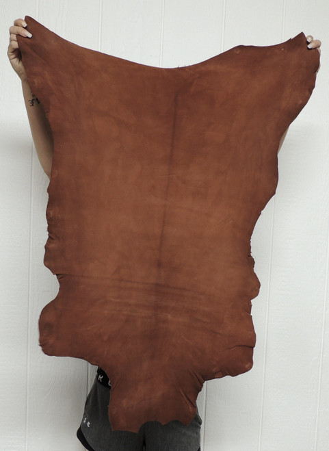 Buckskin Leather - Grain - Whiskey - 2-3 oz. - 5.25 Square Feet (Hide #2-4)