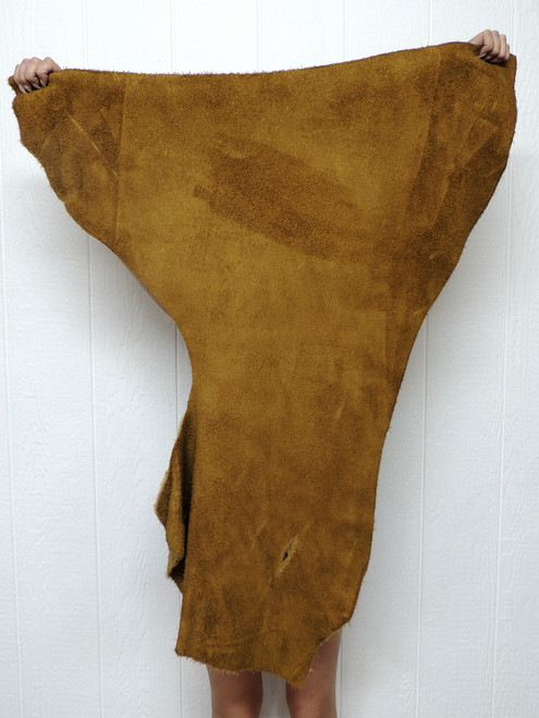 Buffalo Leather - Suede Split - Tobacco - 8-10 oz. - 7.0 Square Feet (Hide #4-26)